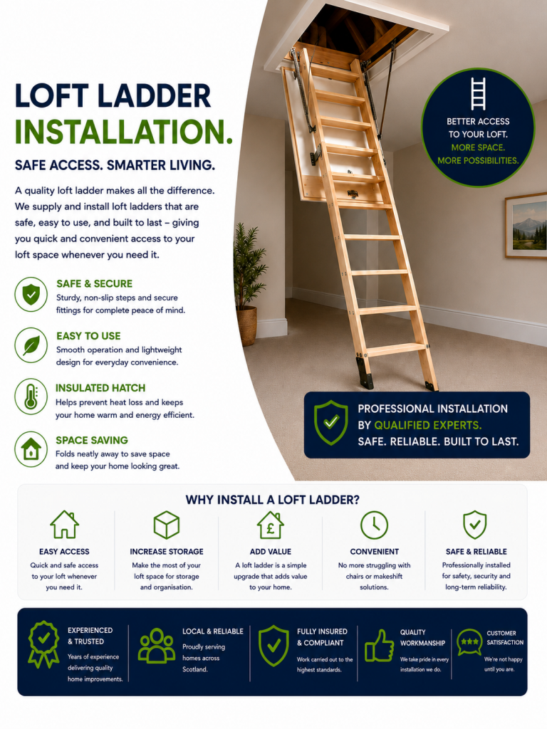 Professional loft ladder installation